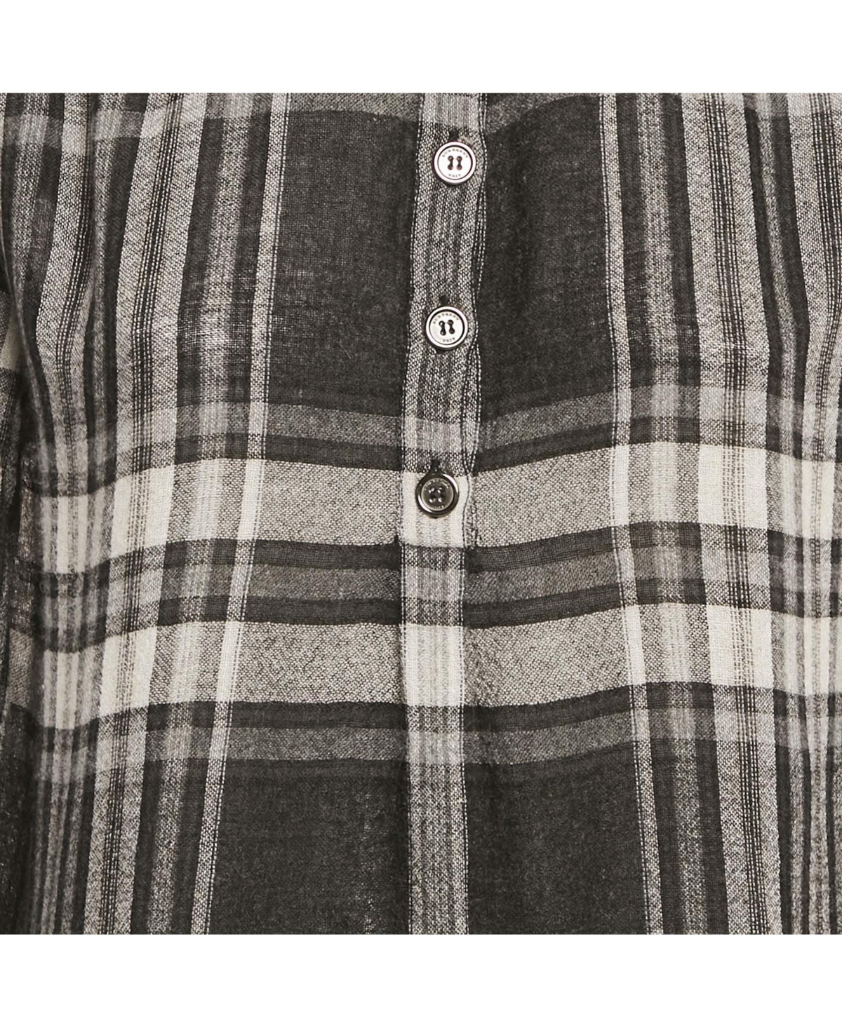 Pre-Owned Burberry Women's Brit Monochrome Checks Crepe Tunic