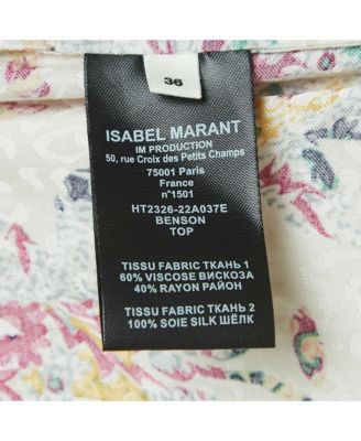 Women's Etoile Multicolor Print Crepe Long Sleeve Blouse