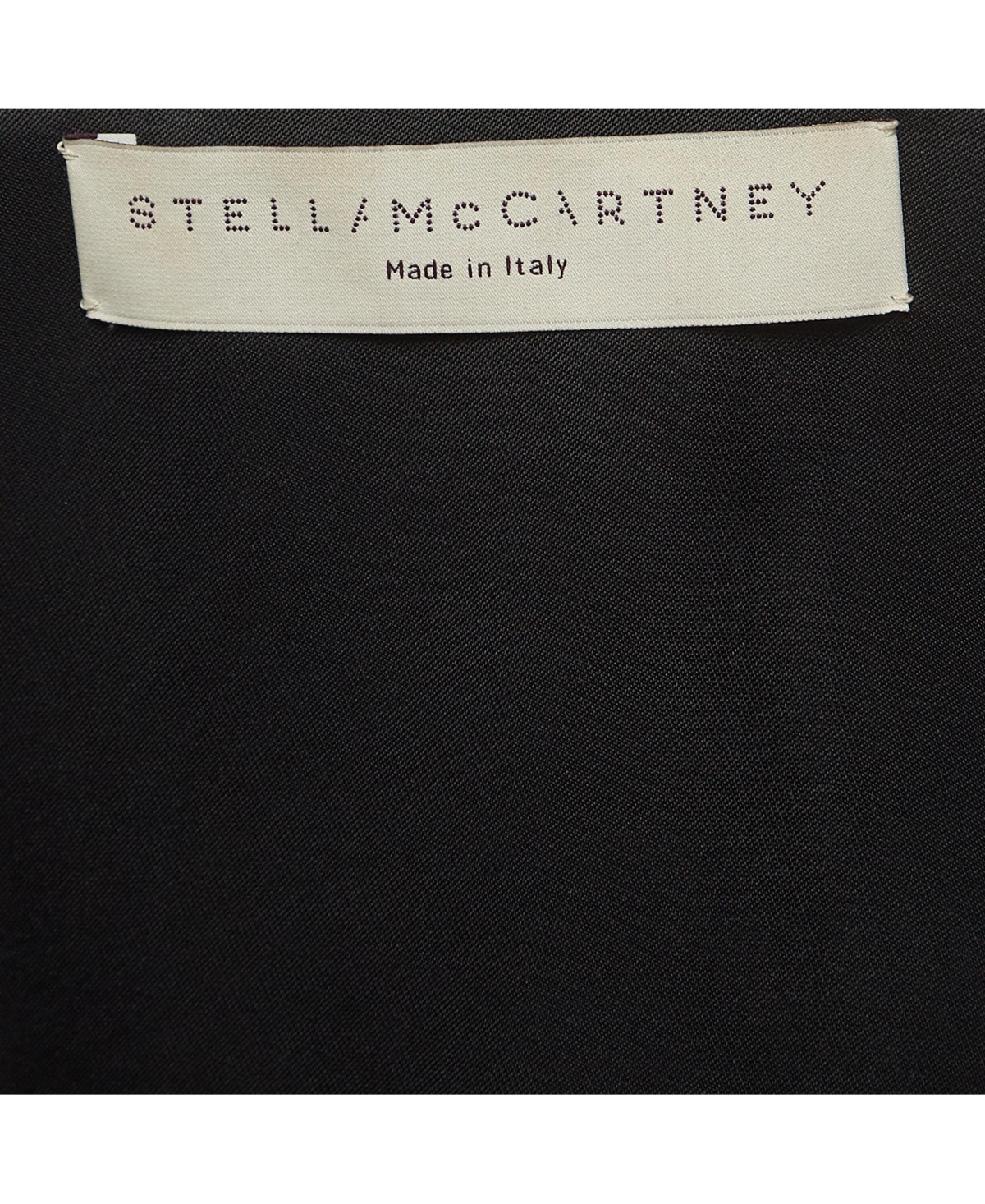 Pre-Owned Stella Mccartney Women's Black Crepe Fringe Detail Sleeveless Top