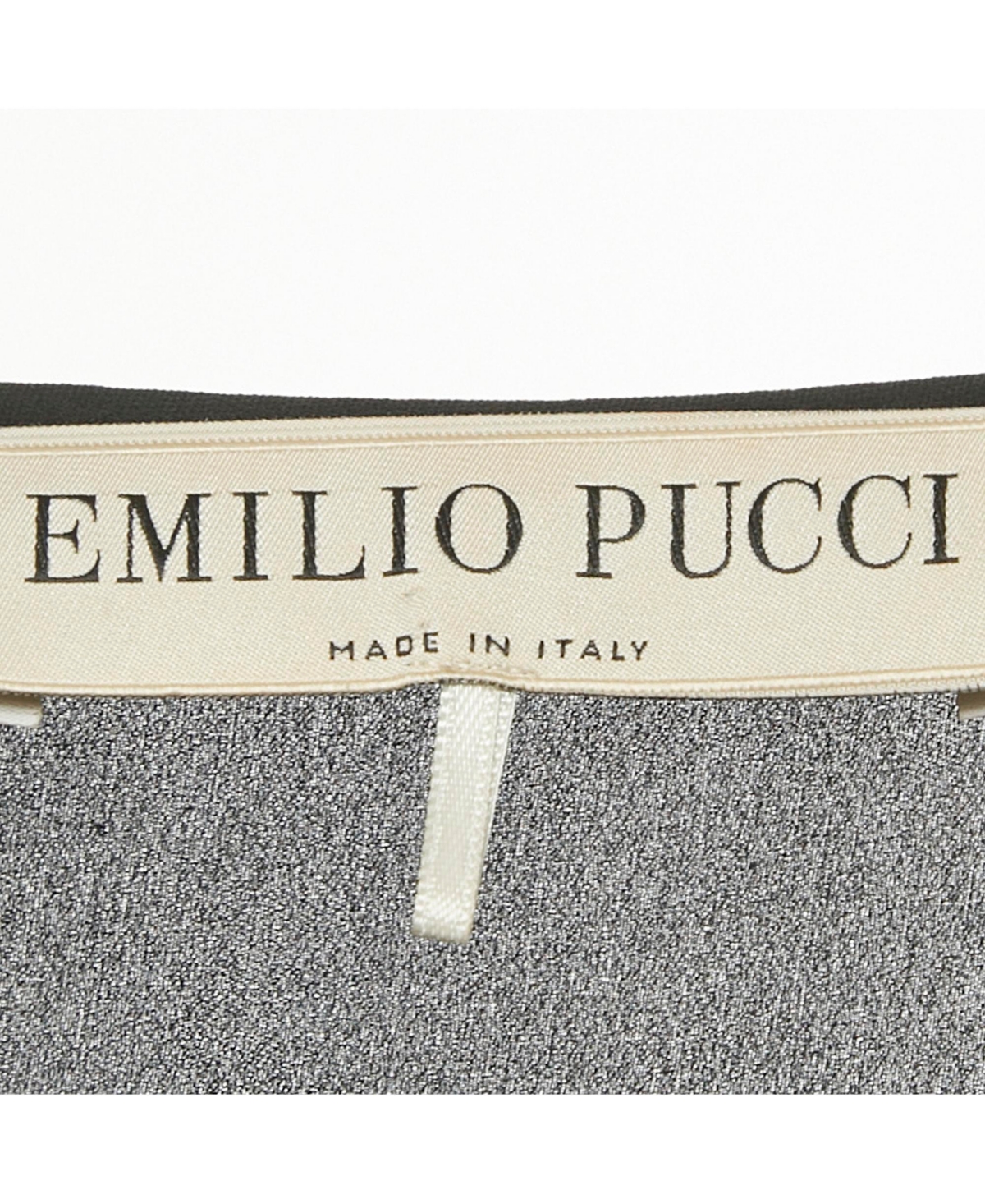 Pre-Owned Emilio Pucci Women's Black Lace Trim Silk Jumpsuit