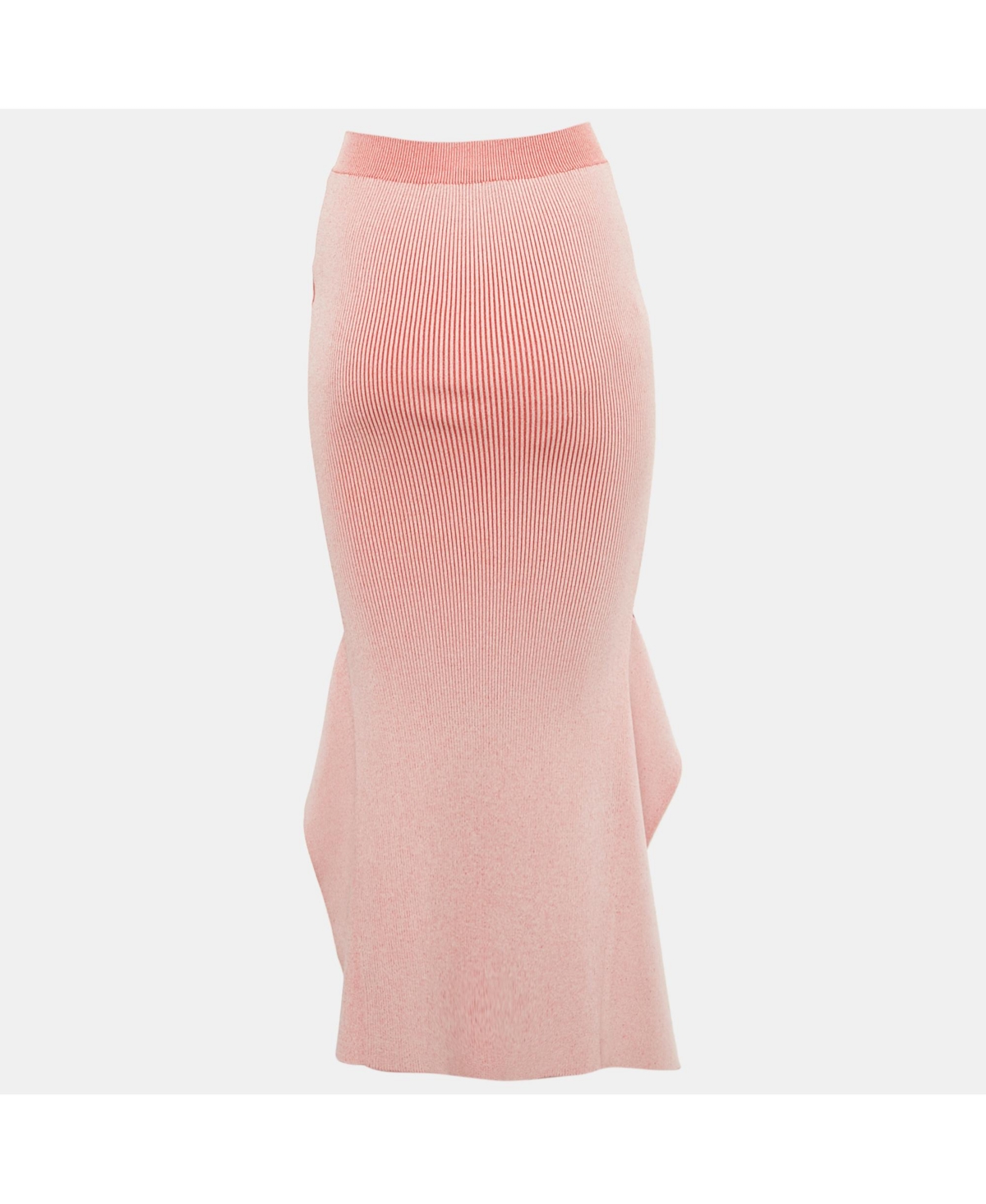 Pre-Owned Stella Mccartney Women's Red Knit Slit Midi Skirt