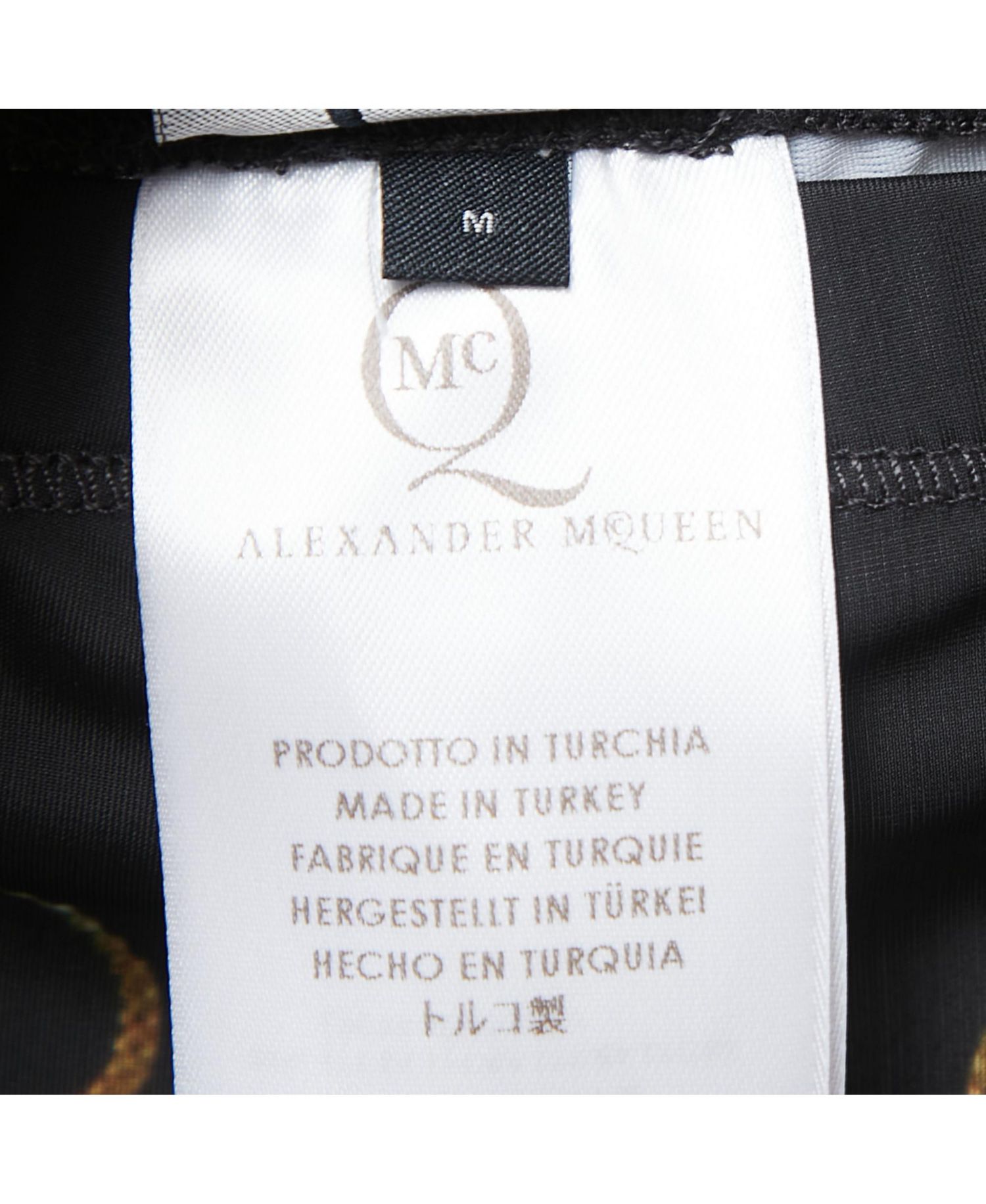Women's Black Zipper Print Jersey Leggings