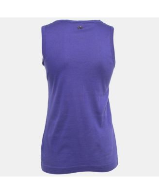 Women's Purple Cotton Tank Top