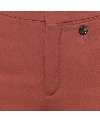 Women's Brown Crepe Wide Leg Trousers