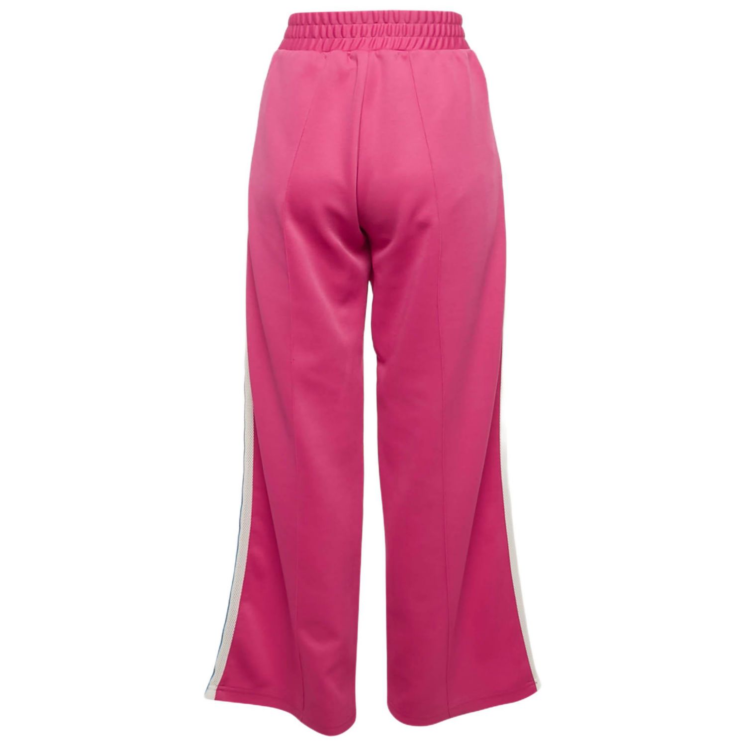 Women's Pink Cotton Jersey Side Striped Track Pants