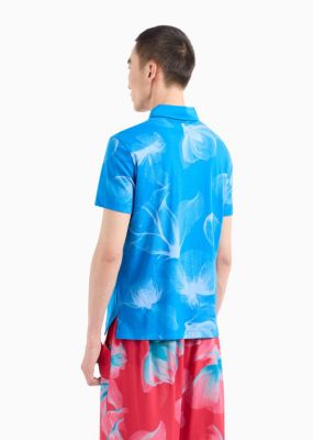 Men's Floral Polo Shirt