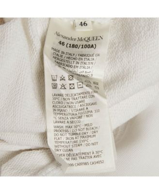 Women's White Logo Print Cotton Sweatshirt