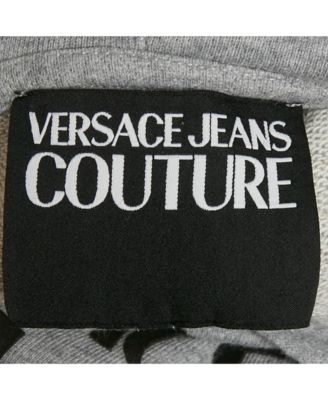 Women's Jeans Couture Grey Logo Applique Cotton Knit Sweatshirt