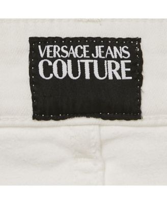Men's Jeans Couture White Logo Embroidered Denim Slim Fitr Jeans