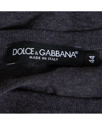 Men's Grey Cotton Crown & Bee Patch T Shirt