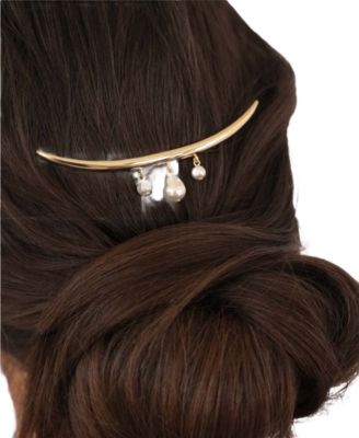 Mermaid Faux Cultivated Pearl Barrette
