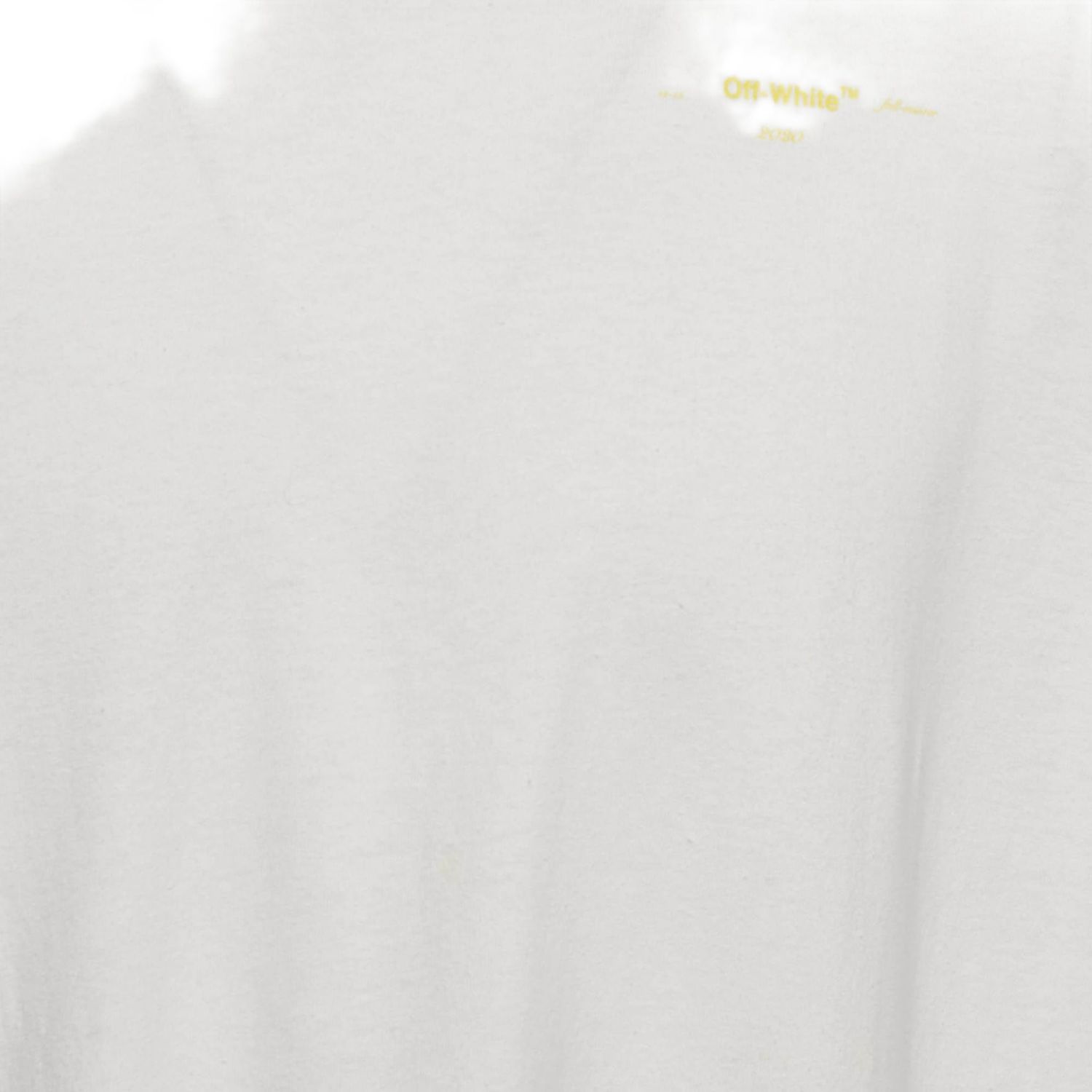 Men's White Arrow Paint Jersey Oversized T-Shirt