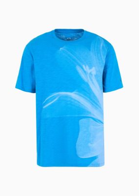 Men's Floral Print Cotton T-Shirt