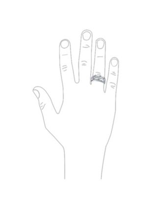 Channel Set Cubic Zirconia CZ Invisible Cut Half Eternity Band Sterling Silver 9MM