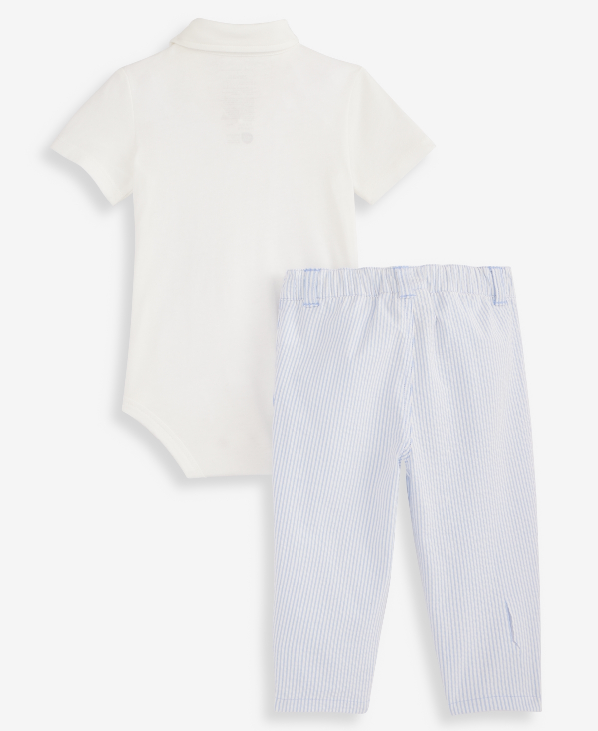 First Impressions Baby Boys' Collared Bowtie Bodysuit & Seersucker Pants, 2-Piece Set, Macy's Exclusive
