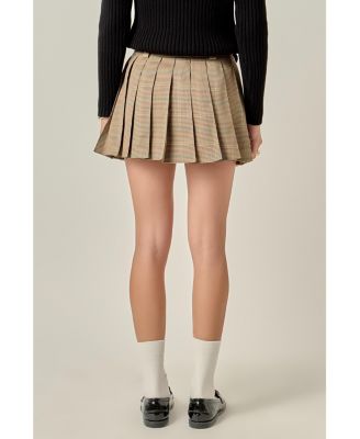 Women's Pleated Mini Skirt