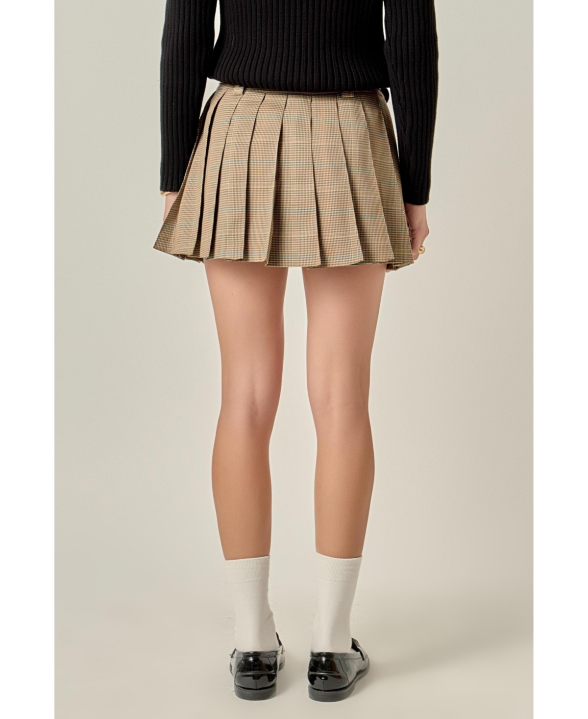 English Factory Women's Pleated Mini Skirt