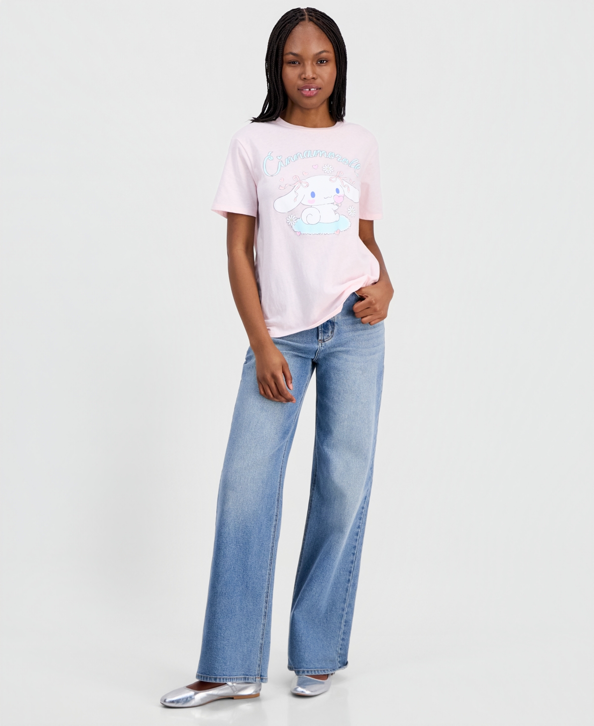 Love Tribe Juniors' Cinnamoroll Graphic-Print T-Shirt