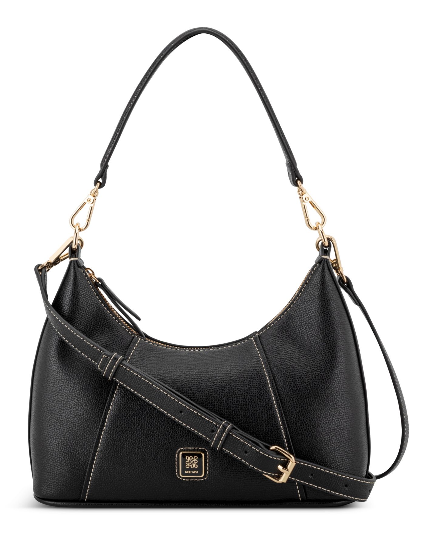 Женская сумка Nine West Quincie Convertible Shoulder, цвет: Чёрный — фото 1