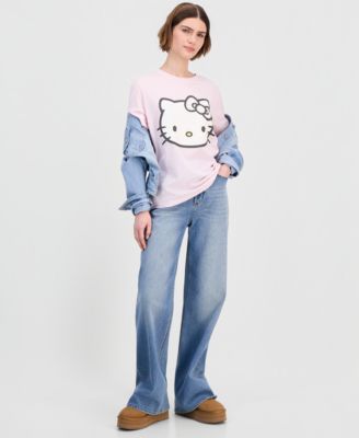 Juniors' Hello Kitty Ditsy Floral T-Shirt