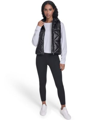Women's Performance Diamond Quilt Hooded Puffer Vest