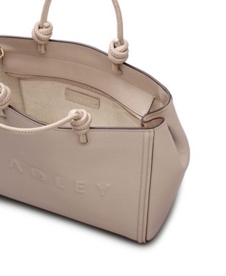 Ridgeway Gardens Small Leather Ziptop Crossbody Grab Bag