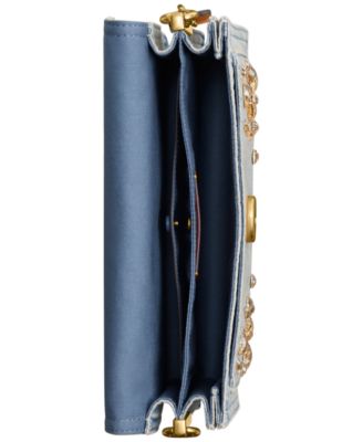 Tabby Medium Crystal Denim Shoulder Bag 26