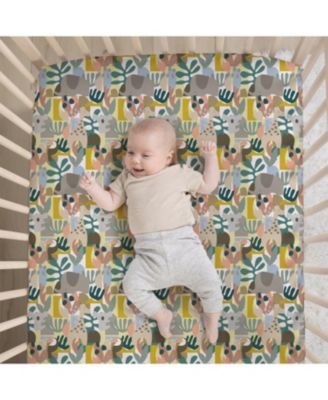 Crib Bedding Set for Baby Boys and Girls, Safari Puzzle, 3 Pieces