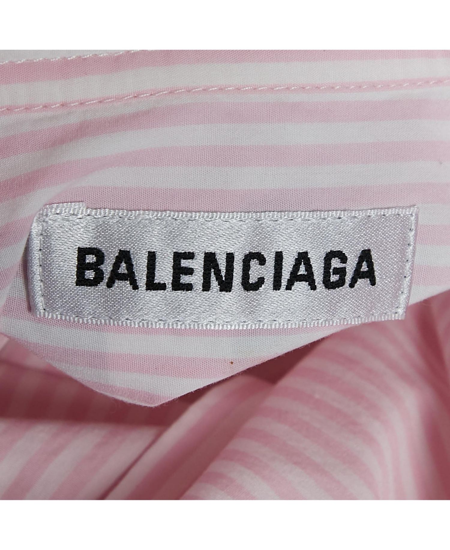 Women's Stripe Cotton Neck Tie Detail Oversized Shirt