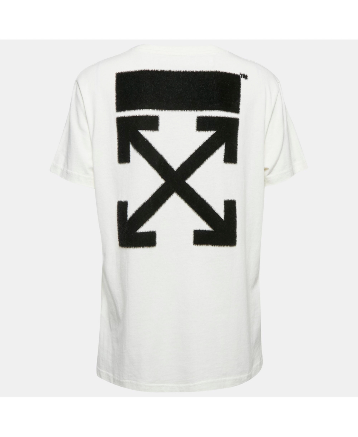 Pre-Owned Off-White Women's Off-White Arrow Print Cotton Crew Neck T-Shirt