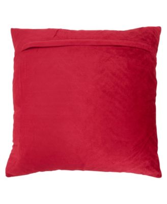 Velvet Beaded Chevron Poly Filled Decorative Pillow, 20" x 20"