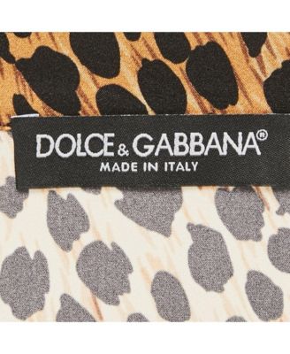 Women's Brown Leopard Print Silk Belted Jumpsuit