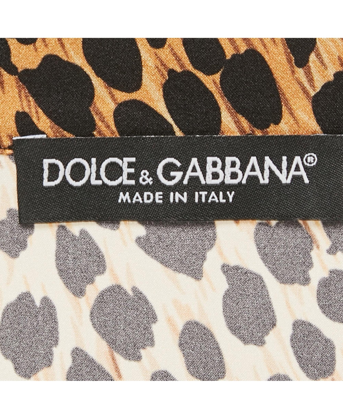 Pre-Owned Dolce & Gabbana Women's Brown Leopard Print Silk Belted Jumpsuit