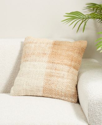 Woven Poly Filled Decorative Pillow, 18" x 18"
