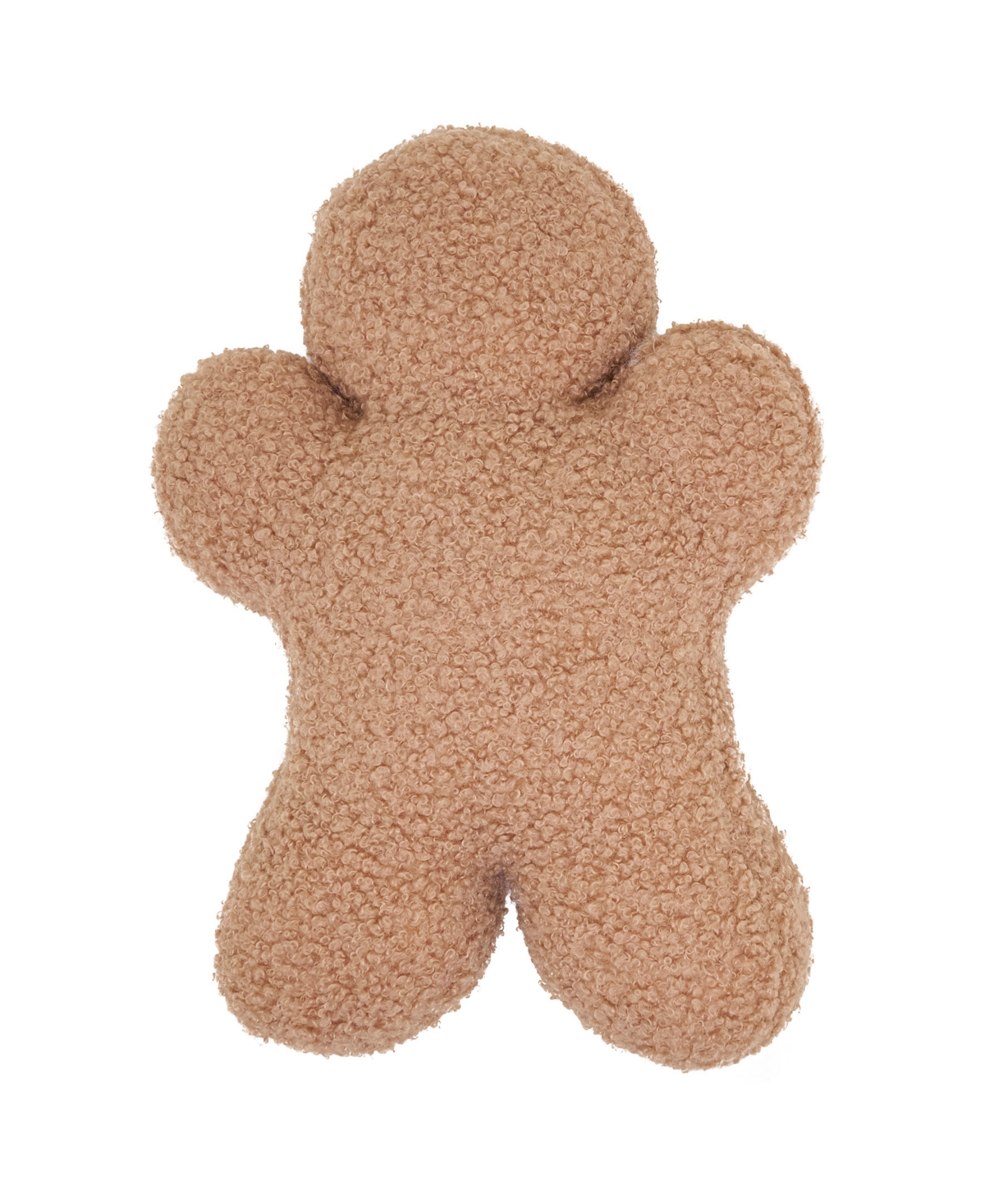 Saro Lifestyle Gingerbread Man Poly Filled Decorative Pillow, 9" x 12"