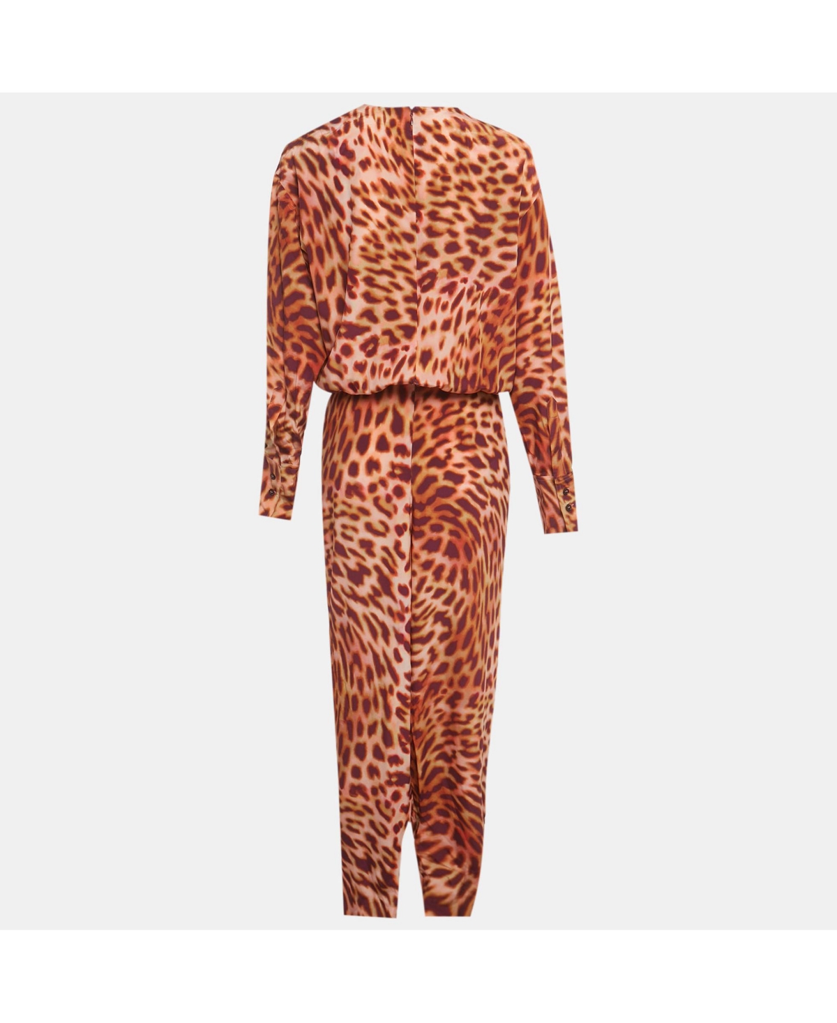 Pre-Owned Stella Mccartney Women's Multicolor Animal Print Silk Front Knot Jumpsuit