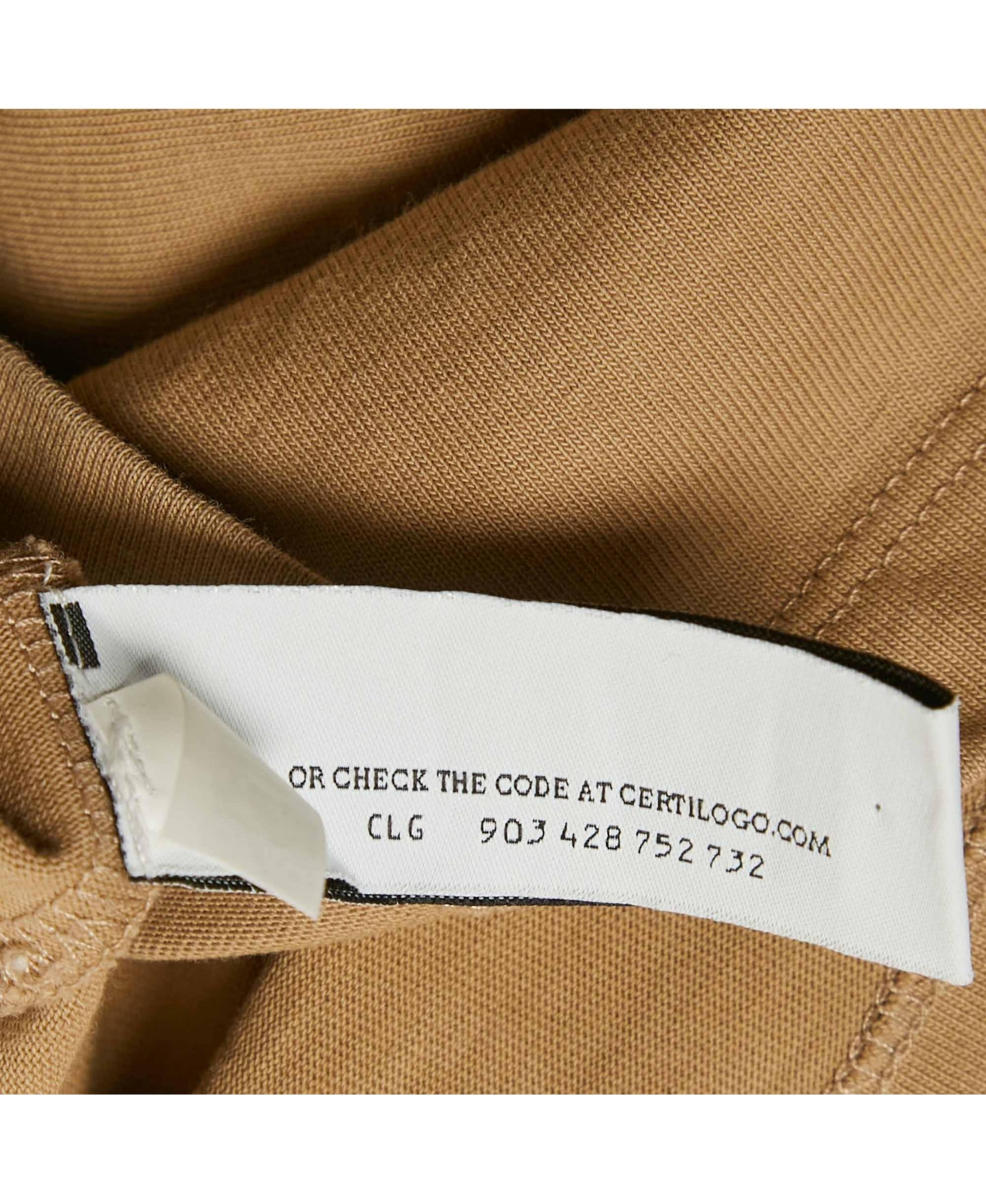 Pre-Owned Off-White Women's Brown Logo Embroidered Cotton T-Shirt