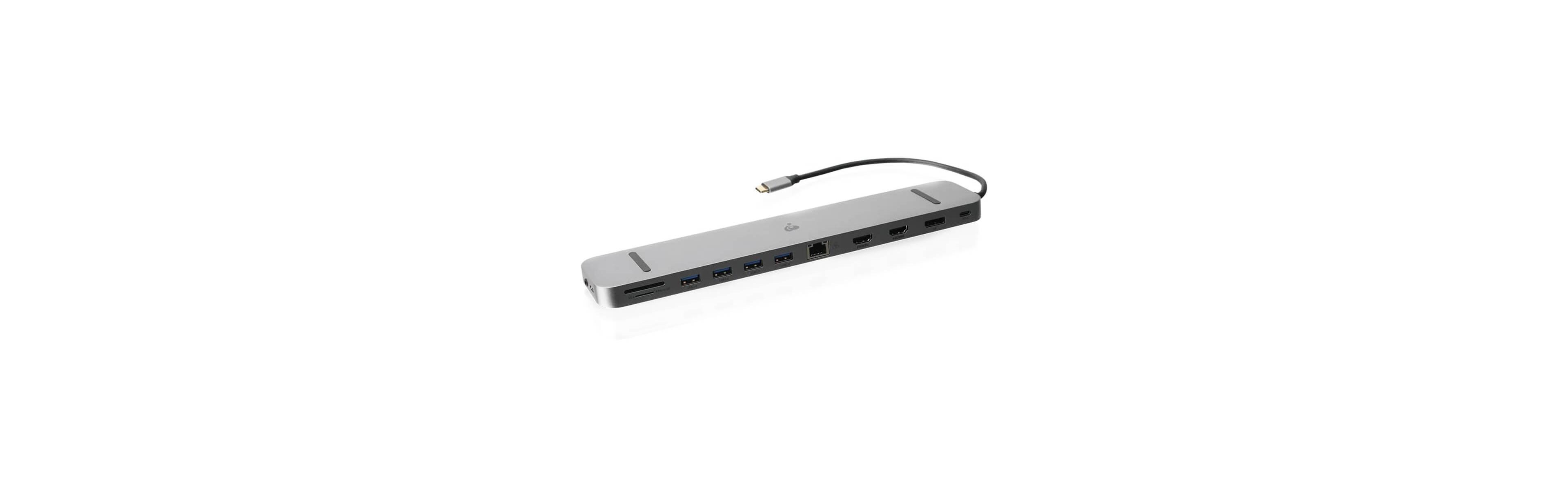 I-o Gear Dock Pro 13-Port Usb-c 4K Triple Display Docking Station for Usb-c Laptops