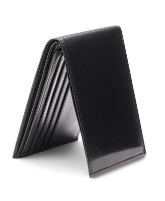 Men's Old Leather Executive ID Wallet RFID, Black