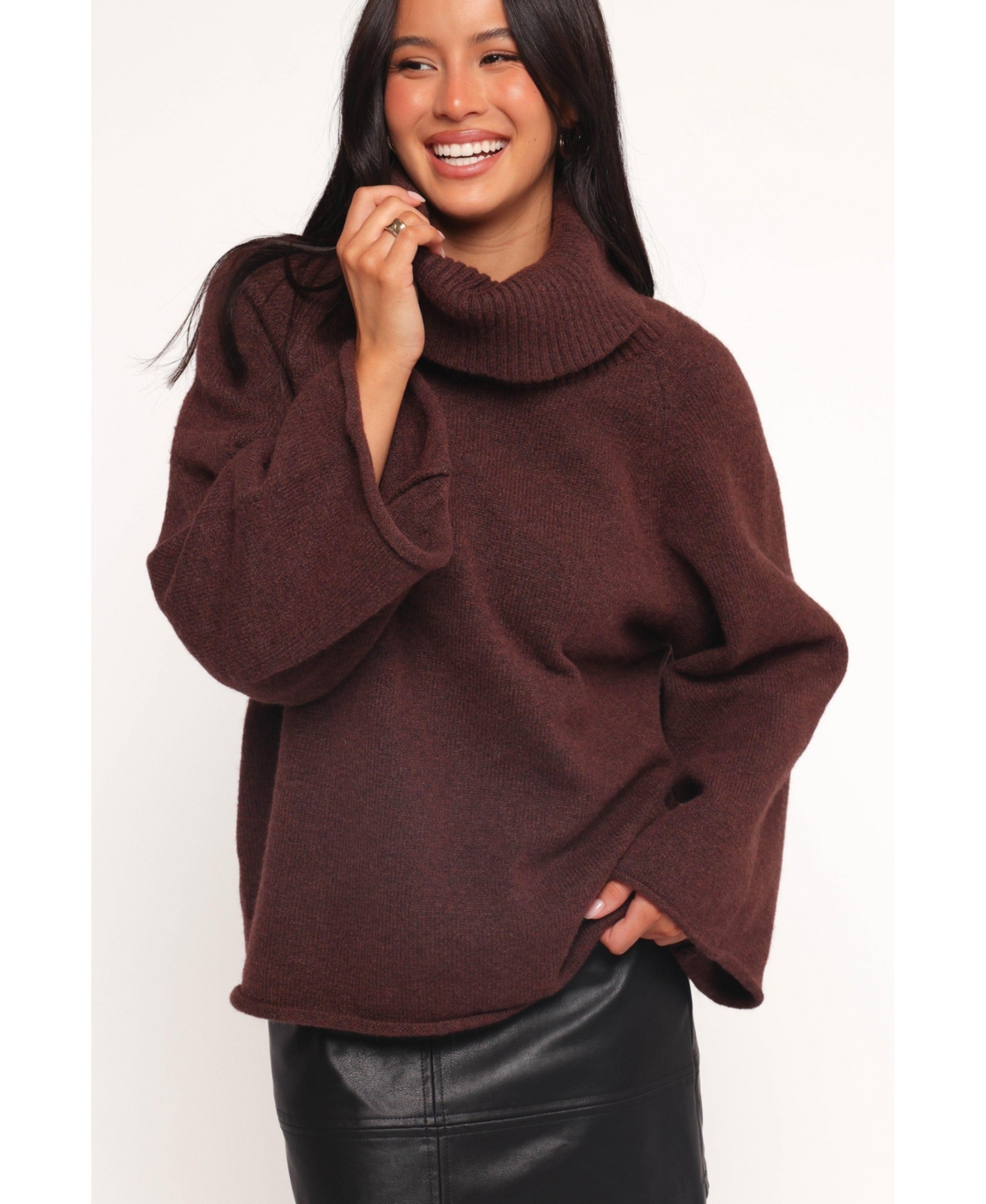 Petal and Pup Women's Bindy Cowlneck Knit Sweater