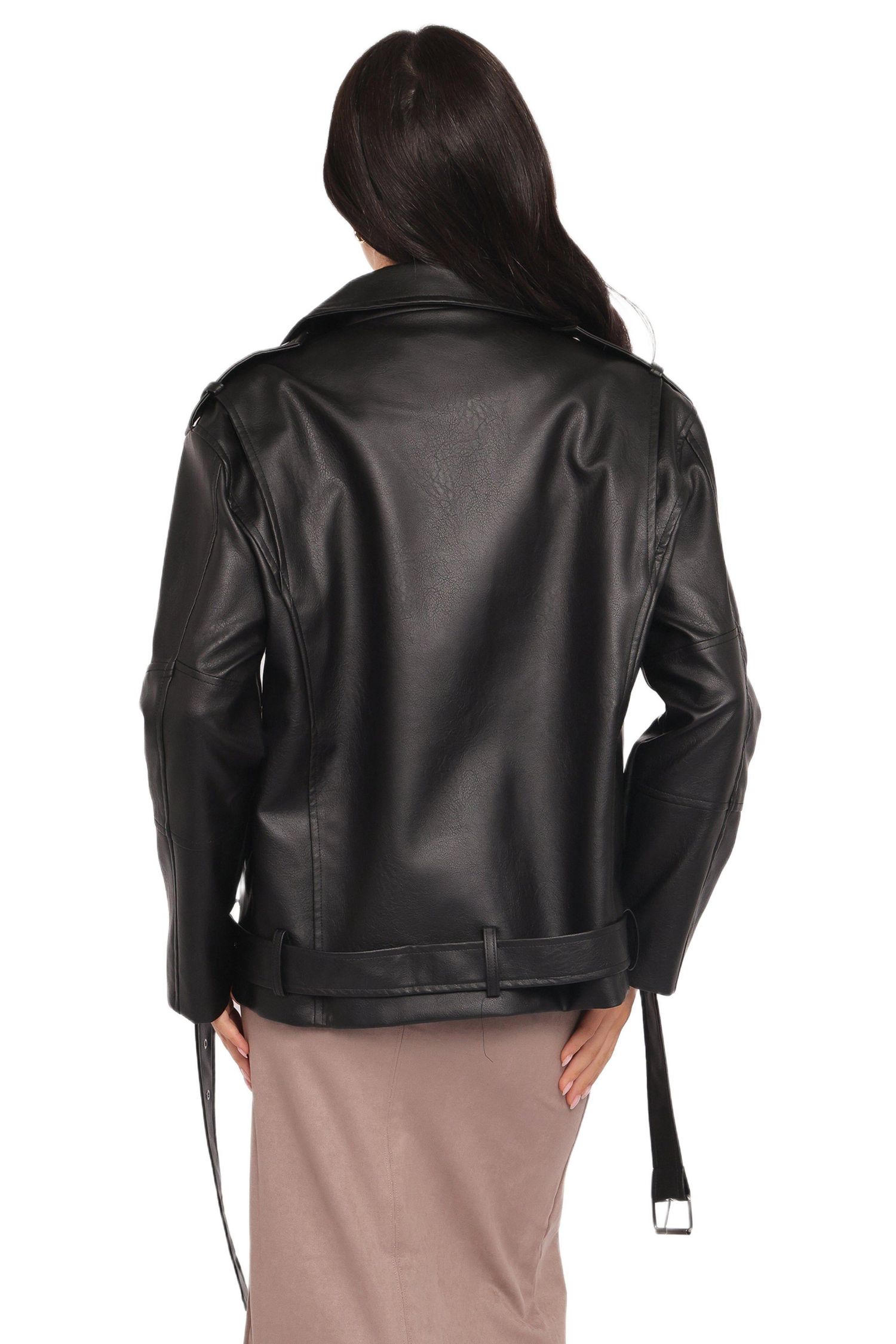 Women's Parsons Oversized Faux Leather Moto Jacket