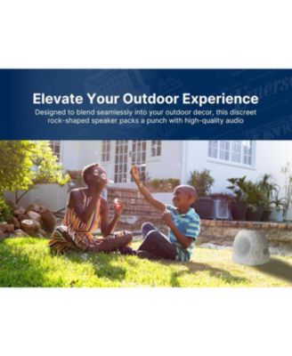 ERS-1002 Bluetooth Waterproof Outdoor Rock LED Speaker with Solar Charging