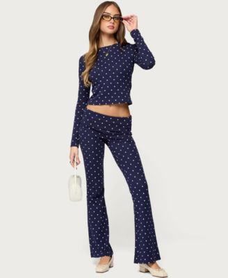 Women's Daliya Polka Dot Long Sleeve Top