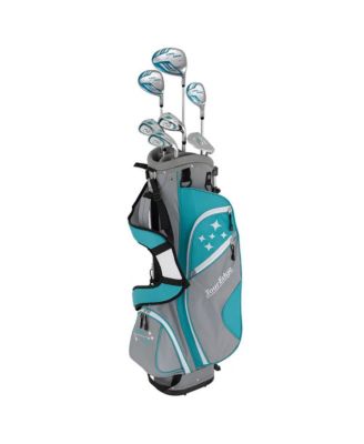 Lady Edge 8 Piece Womens Left Hand Half Golf Set - Standard / Ladies / Turq/White