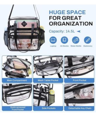 Clear See Through Tote Bag for Women