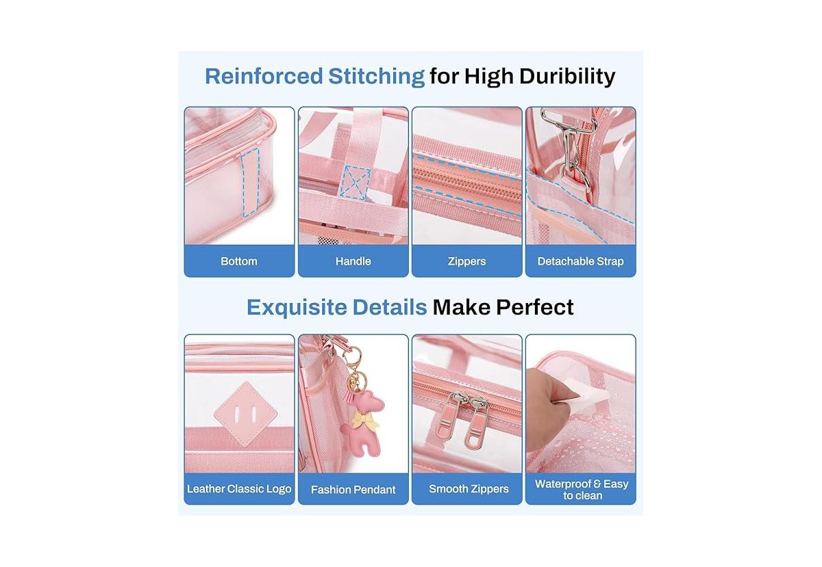 Batfox Clear See Through Tote Bag for Women