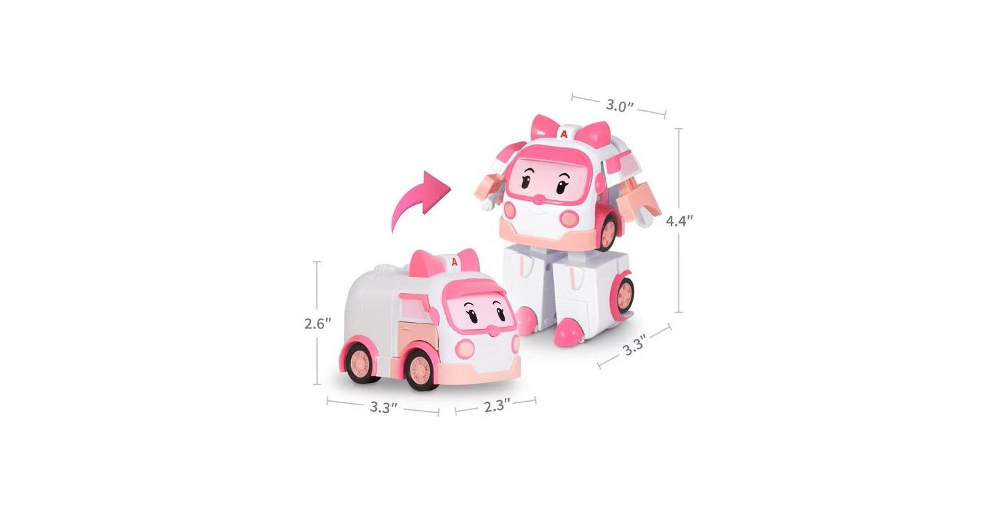 Детская фигурка Robocar Poli Amber 4" Action Figure — фото 2