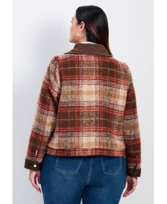 Women's Joss Plaid Cropped Jacket