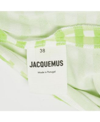 Women's Green Checks Jersey Le Body Nodi Bodysuit