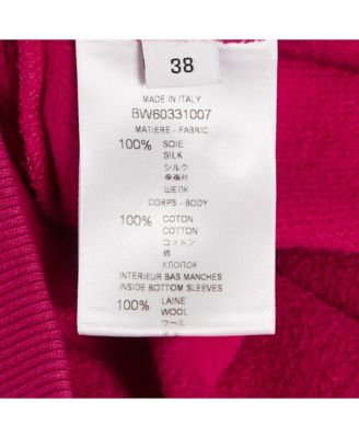 Women's Pink Printed Silk And Cotton Silk Top